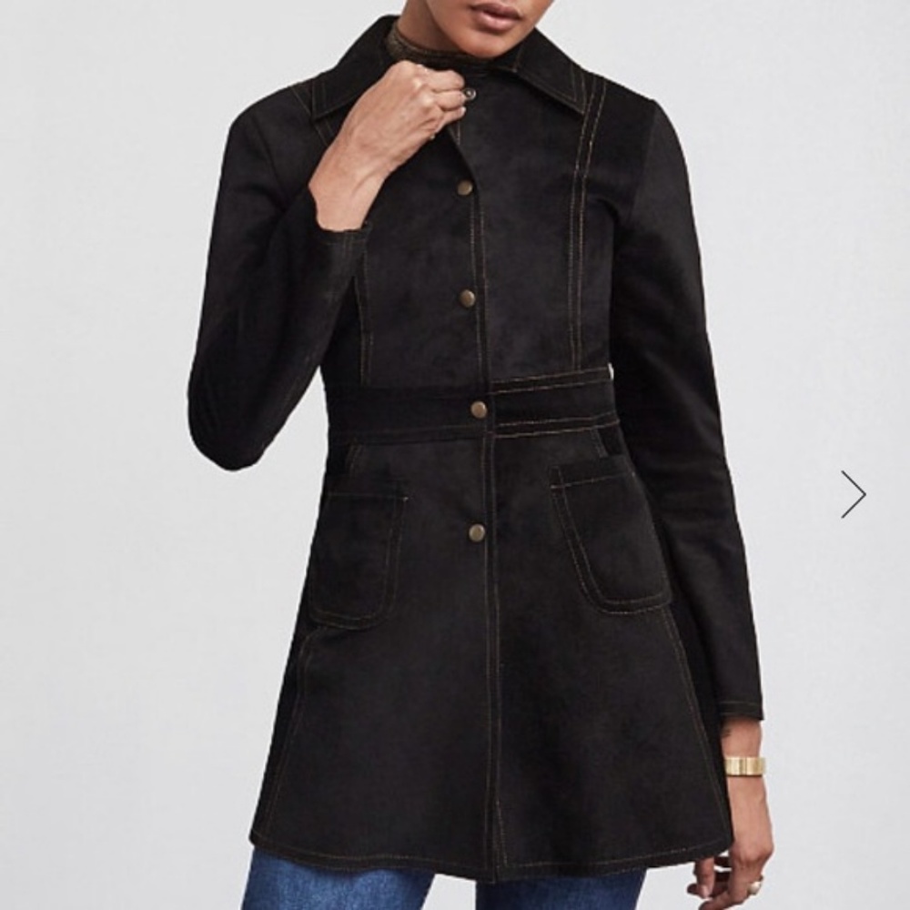 Reformation DAYLE suede coat XS